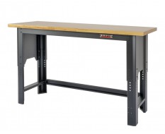 Höhenverstellbare Werkbank 150 cm schwarz mit Lackschaden