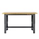 Höhenverstellbare Werkbank 150 cm schwarz mit Lackschaden