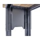 Höhenverstellbare Werkbank 150 cm schwarz mit Lackschaden