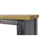 Höhenverstellbare Werkbank 150 cm schwarz mit Lackschaden