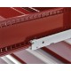 Professioneller Werkzeugschrank dunkelrot - Werkstattschrank 155 cm. hoch mit 9 Schubladen.
