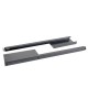 Werkzeugschrank Set - 340 cm Wandlänge, Lagerregal, 7 Schubladen, Mülleimer, Hängeschrank  - Mattschwarz - 340x61x200 cm