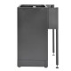 Werkzeugschrank Set - 392 cm Wandlänge, Hohe Schränke, 14 Schubladen, Mülleimer, Hängeschrank  - Mattschwarz - 392x61x200 cm