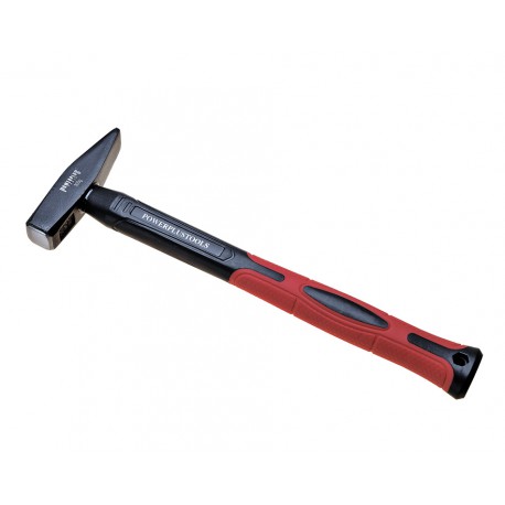 Schlosserhammer 300 g mit rutschfestem Fiberglasstiel. - Ingenieurhammer