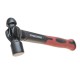 Leichter Kugelhammer 230 g mit rutschfestem Fiberglasstiel.
