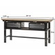 Profi Werkbank 200 cm inkl. 2 x Werkzeugkiste mit 3 Schubladen