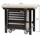 Werkbank 120 cm inkl. Werkstattwagen 5 Schubladen