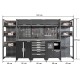 Werkzeugschrank Set - 340 cm Wandlänge, Lagerregal, Metallarbeitsplatte, Hängeschrank  - Mattschwarz - 340x61x200 cm