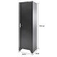Werkstattschrank 60 x 46 x 200 cm hoch - Werkzeugschrank Metall - mattschwarz