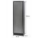 Werkstattschrank Grau/Schwarz 60 x 46 x 200 cm - Werkzeugschrank