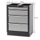 Werkzeugschrank aus Metall mit 4 Schubladen 68 x 46 x 91 cm