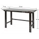 Werkbank profi - 150 cm. schwarz