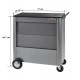 Werkstattwagen grau Jalousien mit 4 Schubladen beidseitig ausziehbar - Rollwagen Jalousinen