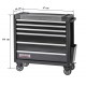 Werkstattwagen schwarz 6 Schubladen 97 x 48 x 101 cm