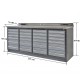 Profi Werkbank Heavy duty - Montagetisch 215 x 70 x 95 cm. mit 24 Schubladen