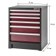Werkzeugschrank mit 6 Schubladen Rot 72 x 57 x 90 cm
