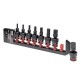 Innensechskant Bit-Stecknuss-Satz 1/2 Zoll mit Kniegelenk 8-teilig H6–H19 – Powerplustools