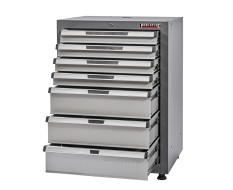 Werkzeugschrank 7 Schubladen Elite Line – abschließbar – 70 × 54 × 92 cm – grau - Powerplustools