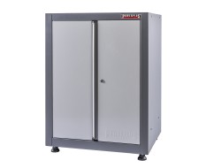 Werkzeugschrank 2 Türen Elite Line – abschließbar – 70 × 54 × 92 cm - grau – Powerplustools