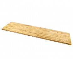 Hartholz Arbeitsplatte 210 × 55,5 × 4 cm für Elite Line - Holzplatte - Hartholz Arbeitsplatte - Powerplustools