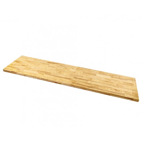 Hartholz Arbeitsplatte 210 × 55,5 × 4 cm für Elite Line - Holzplatte - Hartholz Arbeitsplatte - Powerplustools
