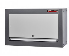 Hängeschrank grau Elite Line – abschließbar – 70 x 44 x 28 cm – mit Gasfeder – Powerplustools