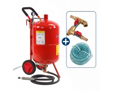 Mobiles Soda Sandstrahlgerät - Strahlkessel 75,5 Liter 