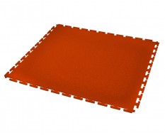 PVC Klick Fliesen rot 500 x 500 x 6 mm. Bodenfliesen für den industriellen Einsatz - Hammerschlag mit Anti-Rutsch-Profil