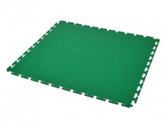 PVC Klick Fliesen grün 500 x 500 x 6 mm. Bodenfliesen für den industriellen Einsatz - Hammerschlag mit Anti-Rutsch-Profil