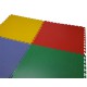 PVC Klick Fliesen grün 500 x 500 x 6 mm. Bodenfliesen für den industriellen Einsatz - Hammerschlag mit Anti-Rutsch-Profil