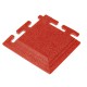 PVC Eckstück rot 100 x 100 x 6 mm. für industrielle PVC Klickfliesen