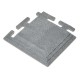 PVC Eckstück grau 100 x 100 x 6 mm. für industrielle PVC Klickfliesen