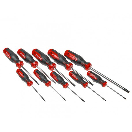 Torx-Schraubendreher-Set 10-teilig aus S2-Werkzeugstahl