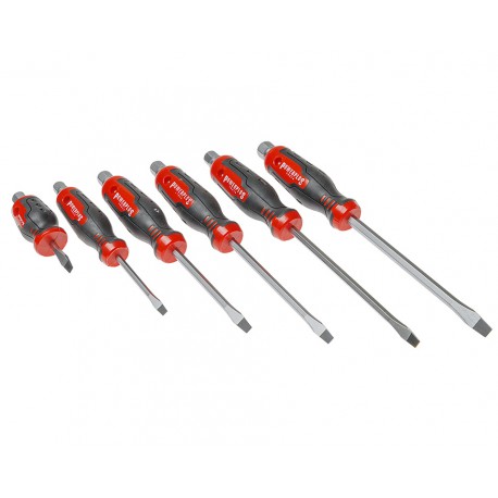 Schlitz-Schraubendreher-Set 6-teilig aus S2-Werkzeugstahl