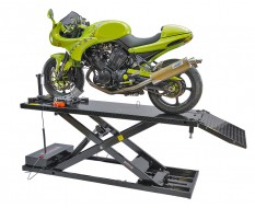 Elektrische Motorradhebebühne 680 kg mit Vorderradklemme