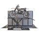 Elektrische Motorradhebebühne 680 kg mit Vorderradklemme für schmale Reifen