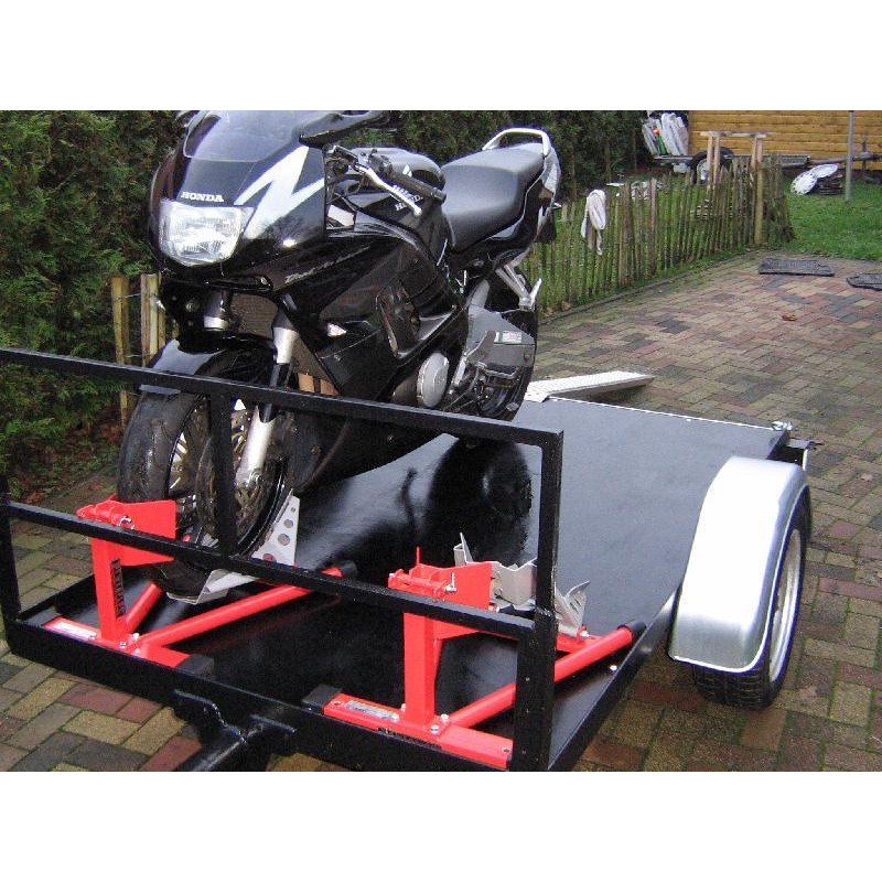 Radklemmer Motorrad - Motorradwippe in Rot-Grau online kaufen.