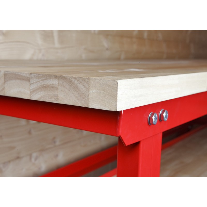 Werkbank 200 cm + Werkstattwagen ( Rot ) 5 Schubladen Powerplustools GmbH Werkbank 200 cm + Werkstattwagen ( Rot ) 5 Schubladen Powerplustools GmbH