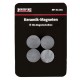 Keramik Magneten 8 Stück - Rund Magnete - Ferrit Magnete - Rundmagnete