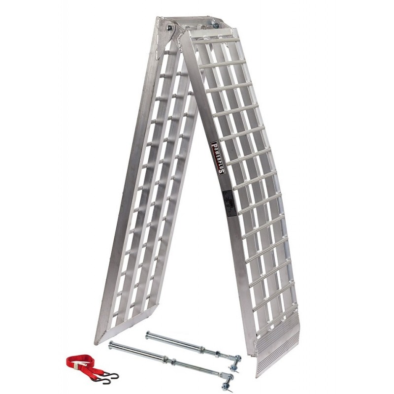 ConStands Alu II Auffahrrampe - Klappbare Motorradrampe Bis 340kg Tragkraft