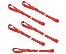 Spanngurt Set 60 cm 5 Stk. mit Doppelschlaufe - Zurrband ohne Haken