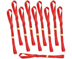 Spanngurt Set 60 cm 10 Stk. mit Doppelschlaufe - Zurrband ohne Haken