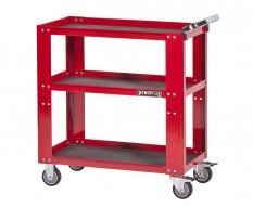 Werkstatt Rollwagen - 3 fächer - Rot 85 x 46 x 91 cm