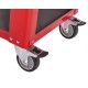 Werkstatt Rollwagen - 3 fächer - Rot 85 x 46 x 91 cm