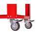 Werkstatt Rollwagen - 3 fächer - Rot 85 x 46 x 91 cm