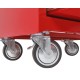 Werkstattwagen Rot mit 7 Schubladen und Einzelarretierung - Niedrige Ausführung