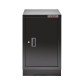Werkstattschrank SCHWARZ + schwarzen Untergestell - 1 Tür - Abm. 480 x 458 x 844 mm. 