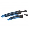 Fahrrad Kunststoff Schutzblech Set Blau/Schwarz für vorne u. hinten - MTB - Rennrad - Fahrrad Kotflügel Set 2-teilig
