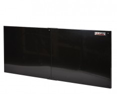 Werkzeugwand schwarz 150 x 61 cm 