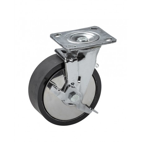 Stahl Rad für Werkstattwagen 0841 - 360° drehbar mit Bremse